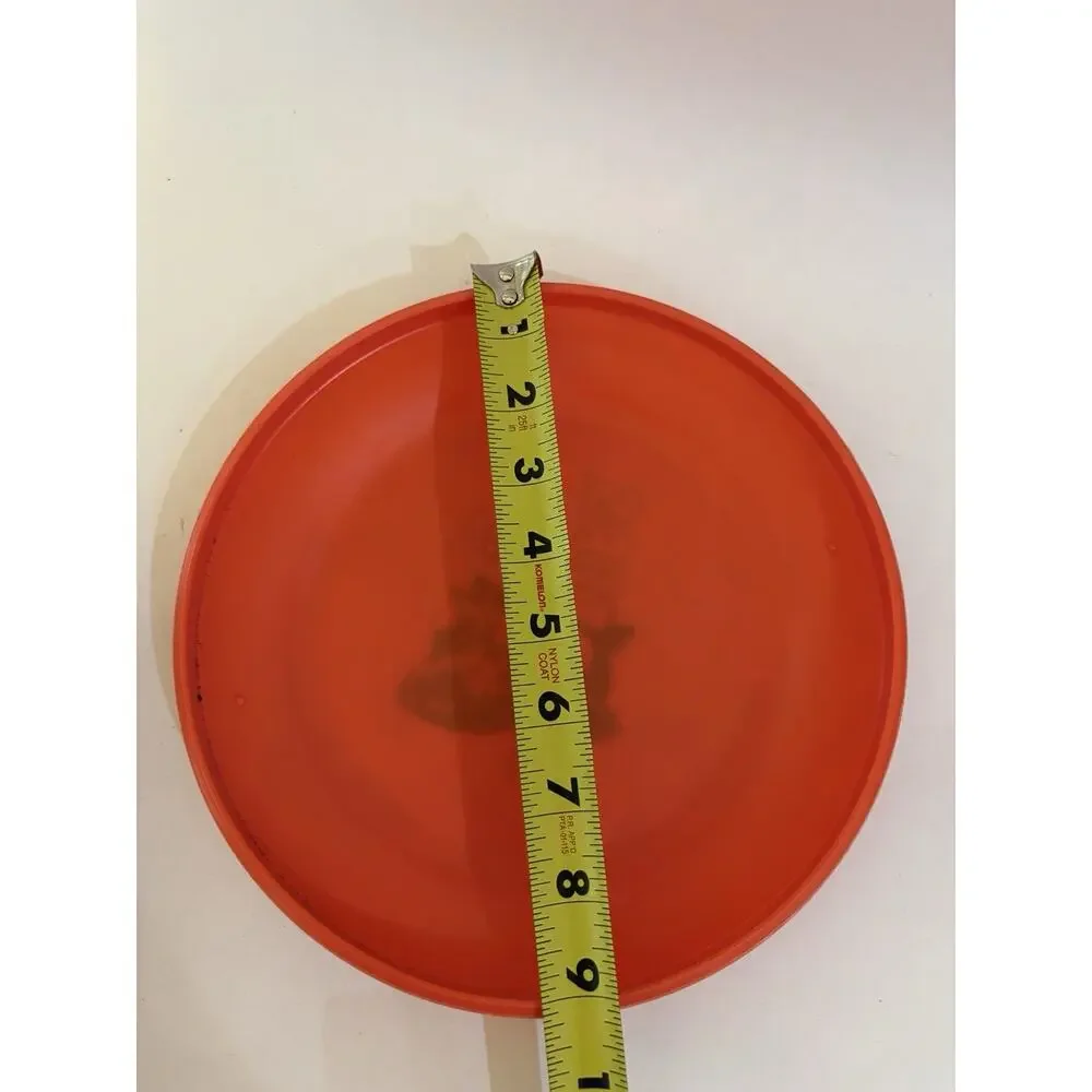 Vintage HOOTERS Advertising Orange Humphrey Flyer Flying Disc Made In U. S. A.
